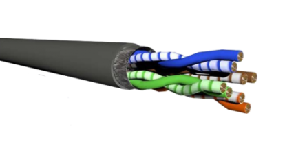 DRAKA - Cat5e FTP 100% სპილენძი გარე გამოყენების 500 მეტრი