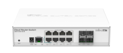 მართვადი სვიჩი - CRS112, L3, 8G, 4S, MikroTik