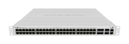 მართვადი PoE სვიჩი - CRS354, L3, 48P af/at, 4S+, 2QSFP+, MikroTik