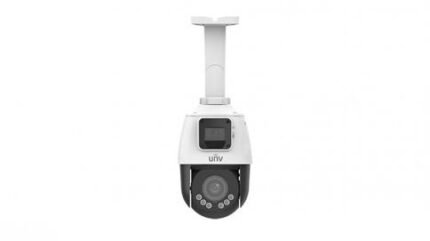IP კამერა - 2*2მპ, Dome, PTZ, 4x, SD, ANR, IR50, Mic, LightHunter, Uniview