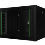 კედლის საკომუნიკაციო კარადა - 7U, 600x450მმ, შავი, Mirsan