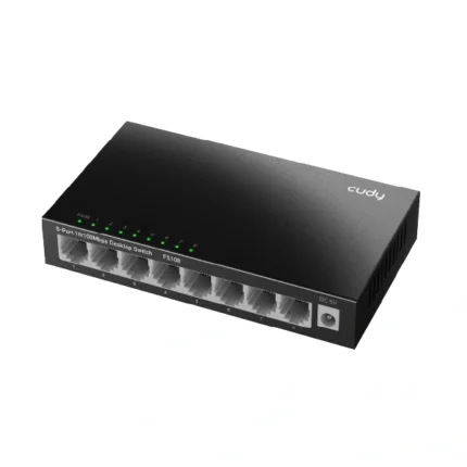 FS108 8-პორტიანი სვიჩი 10/100 Mbps მეტალის კორპუსით
