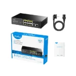 GS1010P 8-პორტიანი გიგაბიტიანი PoE+ სვიჩი 2 გიგაბიტიანი Uplink პორტით 120W - Image 4