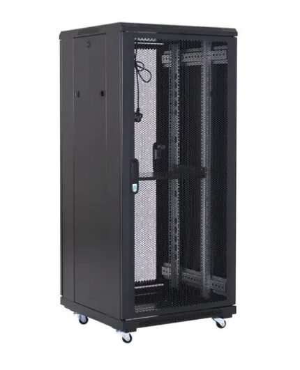 საკომუნიკაციო კარადა (რეკი) Finen, A36027 -  27U 600x1000 mm, წინა და უკანა პერფორირებული კარებით