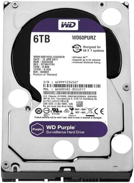 მყარი დისკი, Western Digital, 6TB, WD63PURU-78,C4FY0,3.5'',S3,WD